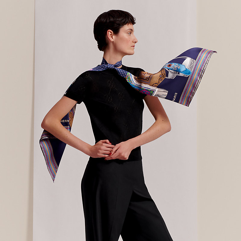 Silk scarf and tie accessory | Hermès Mainland China